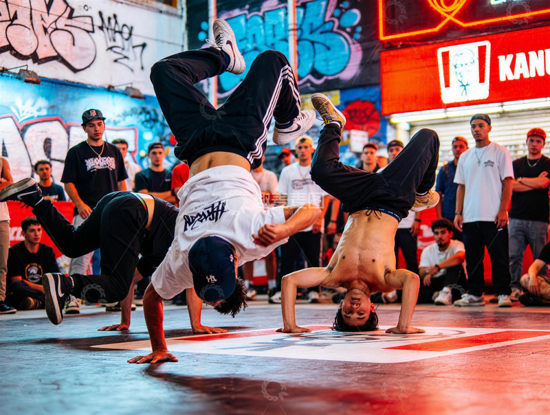 高清大图下载【趣麦麦图】街舞涂鸦艺术表演艺术