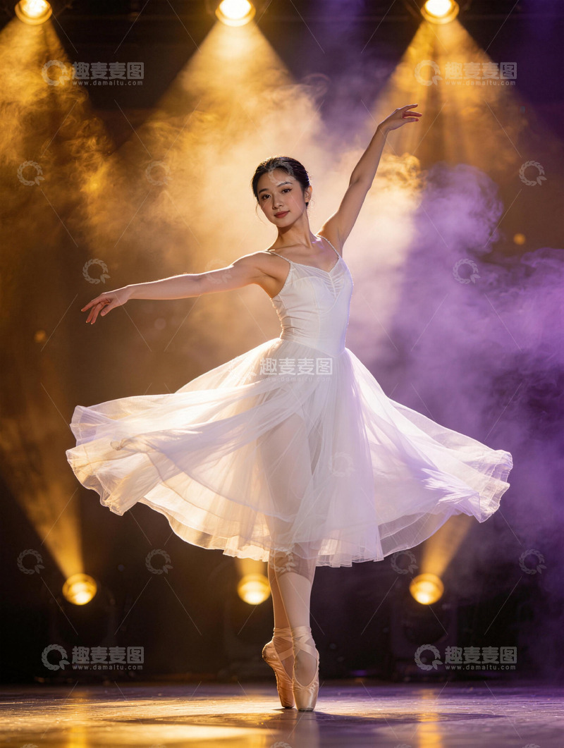 高清大图下载【趣麦麦图】芭蕾舞台华丽演出