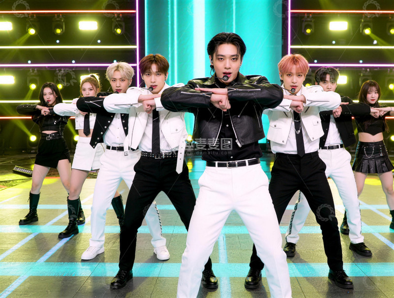 高清大图下载【趣麦麦图】舞台表演街舞团体演出瞬间