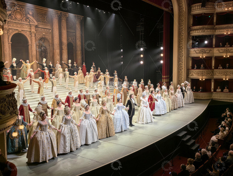 高清大图下载【趣麦麦图】歌剧舞台华丽演出场景