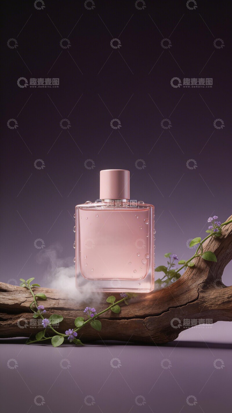 高清大图下载【趣麦麦图】粉色香水瓶静物摄影