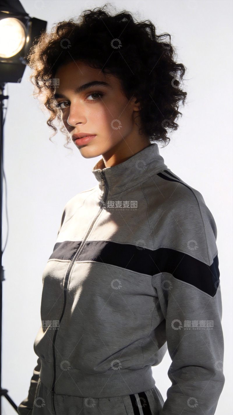 高清大图下载【趣麦麦图】时尚摄影棚拍年轻女性模特