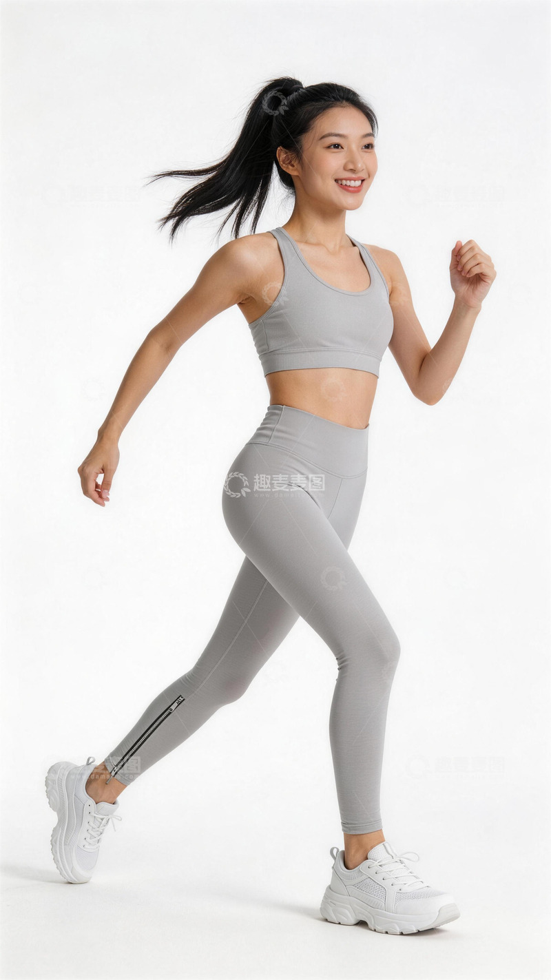 高清大图下载【趣麦麦图】运动风格女性健身照
