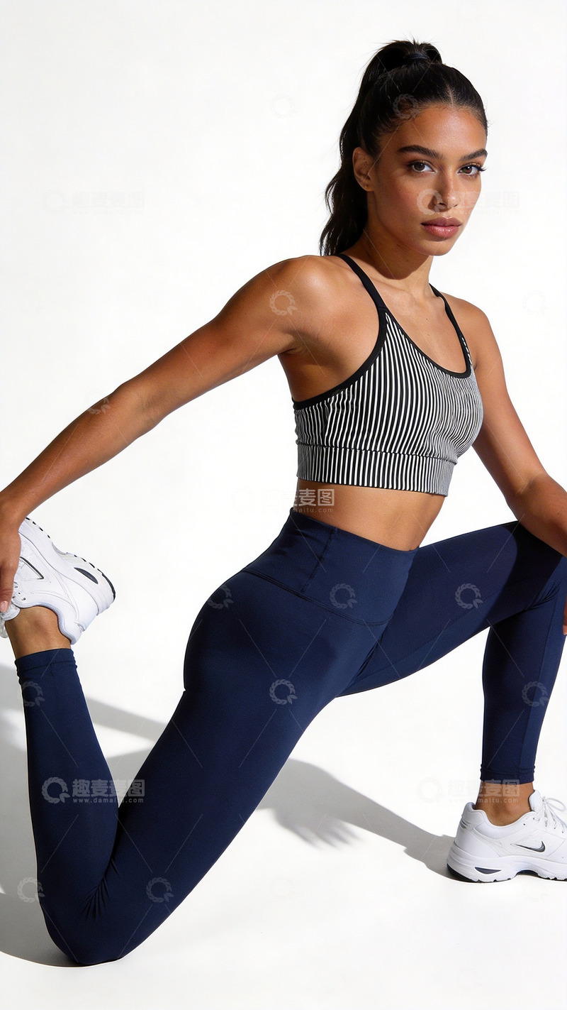 高清大图下载【趣麦麦图】运动健身模特展示服装