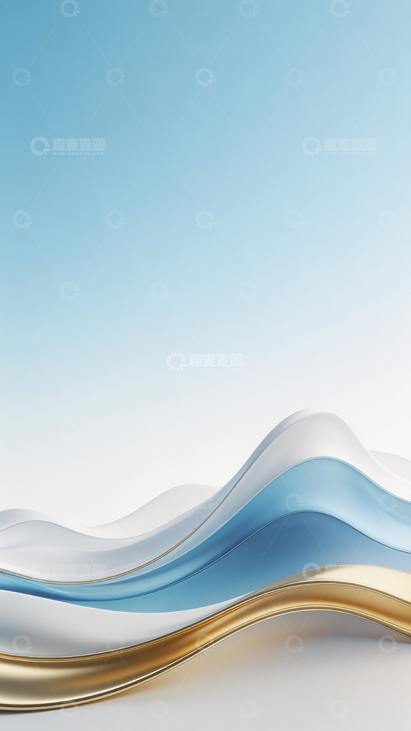 高清大图下载【趣麦麦图】抽象波纹设计素材