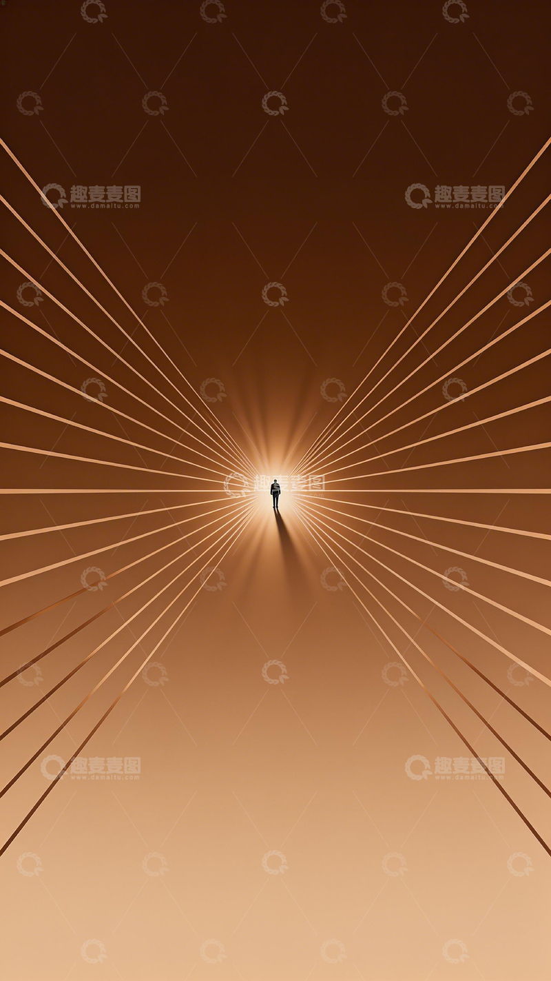 高清大图下载【趣麦麦图】抽象光影人物艺术插画