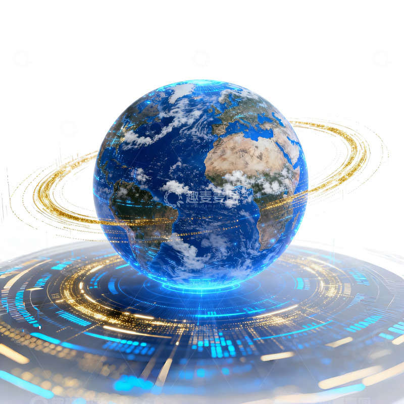 高清大图下载【趣麦麦图】未来科技地球动画