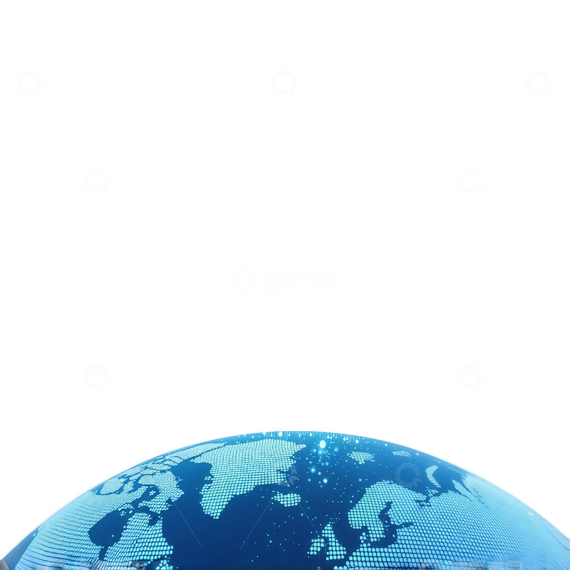 高清大图下载【趣麦麦图】简约风地球世界场景插画素材