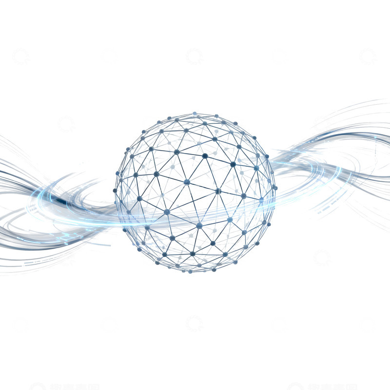 高清大图下载【趣麦麦图】科技风球体线条设计元素