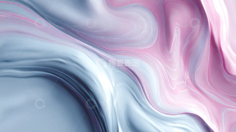 高清大图下载【趣麦麦图】梦幻流光的粉色海洋