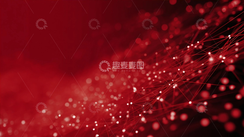 高清大图下载【趣麦麦图】红色光影中的微观奇迹