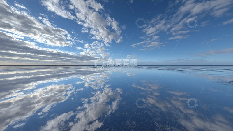 高清大图下载【趣麦麦图】天空与海洋的奇异融合