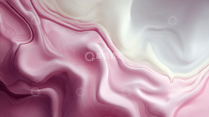 高清大图下载【趣麦麦图】梦幻粉色云海奇观