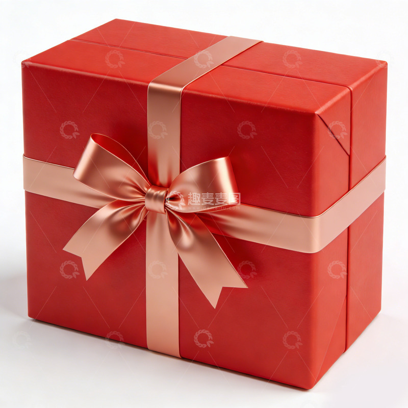 高清大图下载【趣麦麦图】红色礼盒包装设计素材