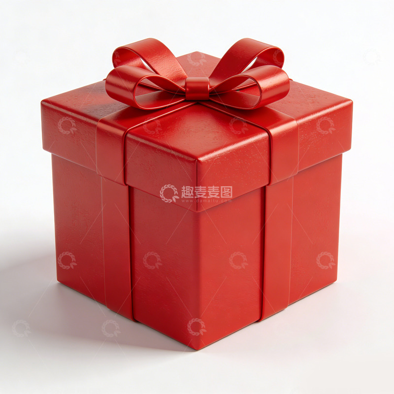 高清大图下载【趣麦麦图】红色礼品盒精美包装设计