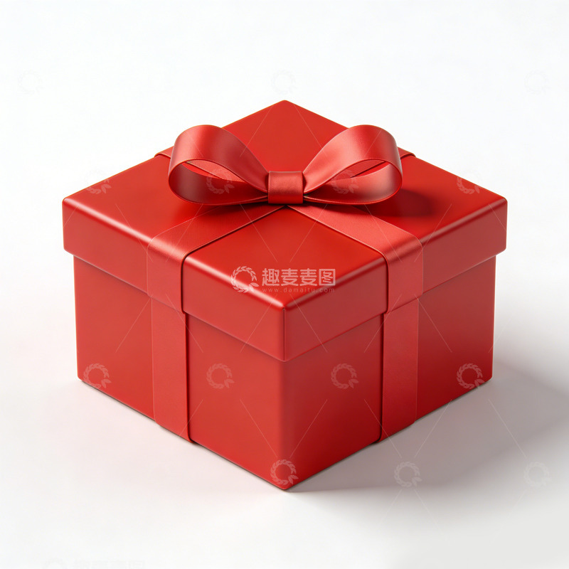 高清大图下载【趣麦麦图】红色礼盒包装设计素材