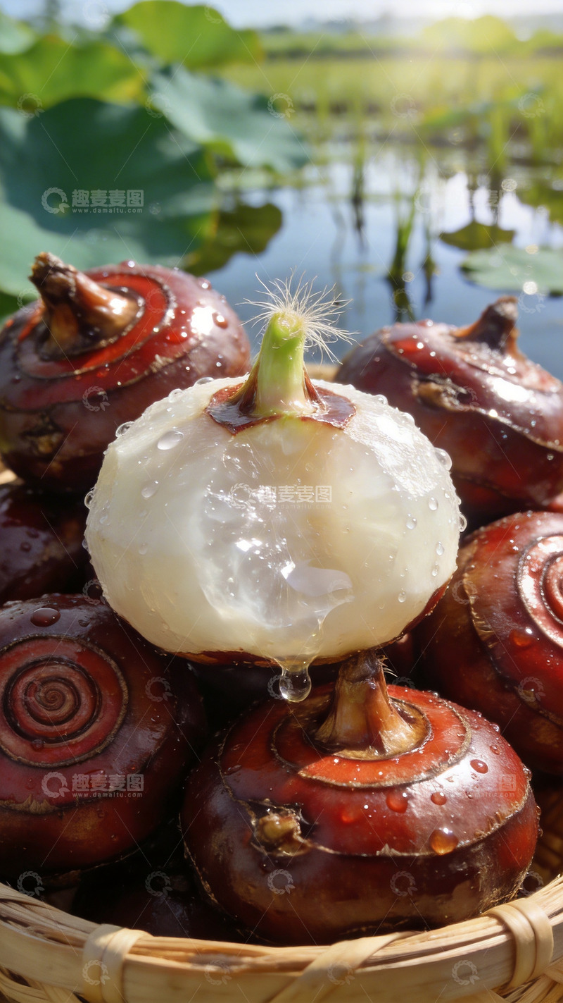 高清大图下载【趣麦麦图】一筐新鲜葧荠3