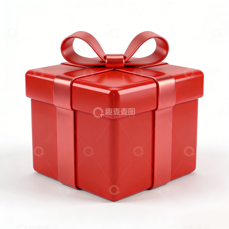 高清大图下载【趣麦麦图】红色礼盒礼品包装设计素材