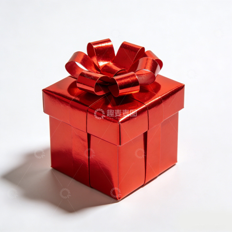 高清大图下载【趣麦麦图】红色礼盒喜庆礼物包装设计素材