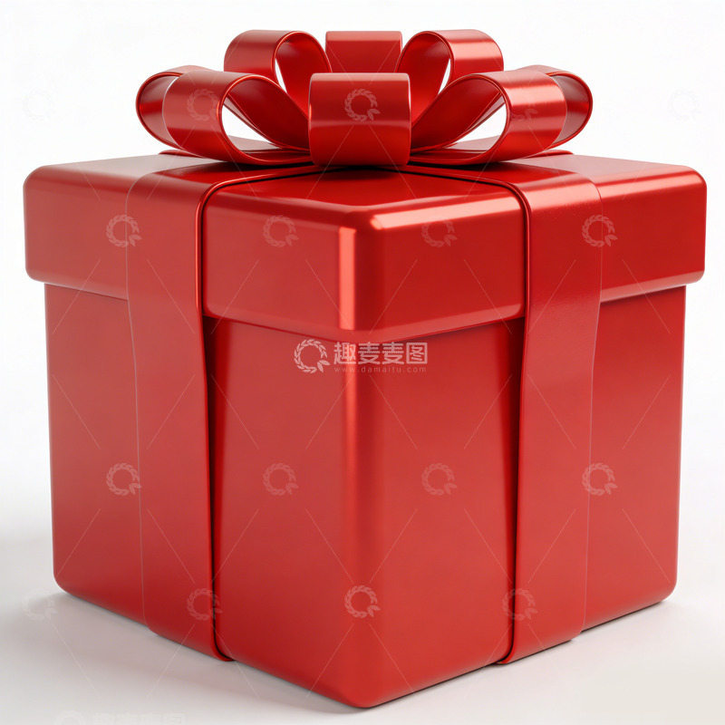 高清大图下载【趣麦麦图】红色礼盒礼品包装设计素材