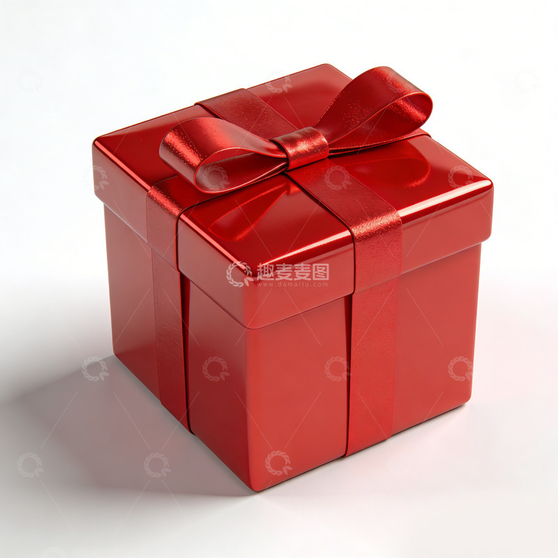 高清大图下载【趣麦麦图】红色礼品盒包装设计