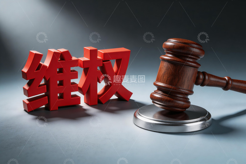 高清大图下载【趣麦麦图】3d维权海报1