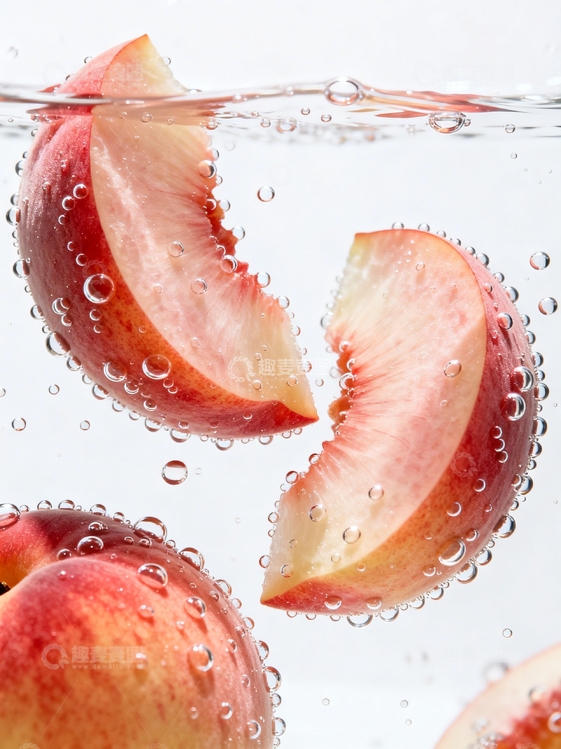 高清大图下载【趣麦麦图】新鲜水蜜桃摄影7