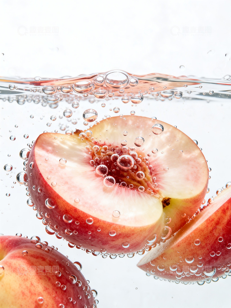 高清大图下载【趣麦麦图】新鲜水蜜桃摄影9