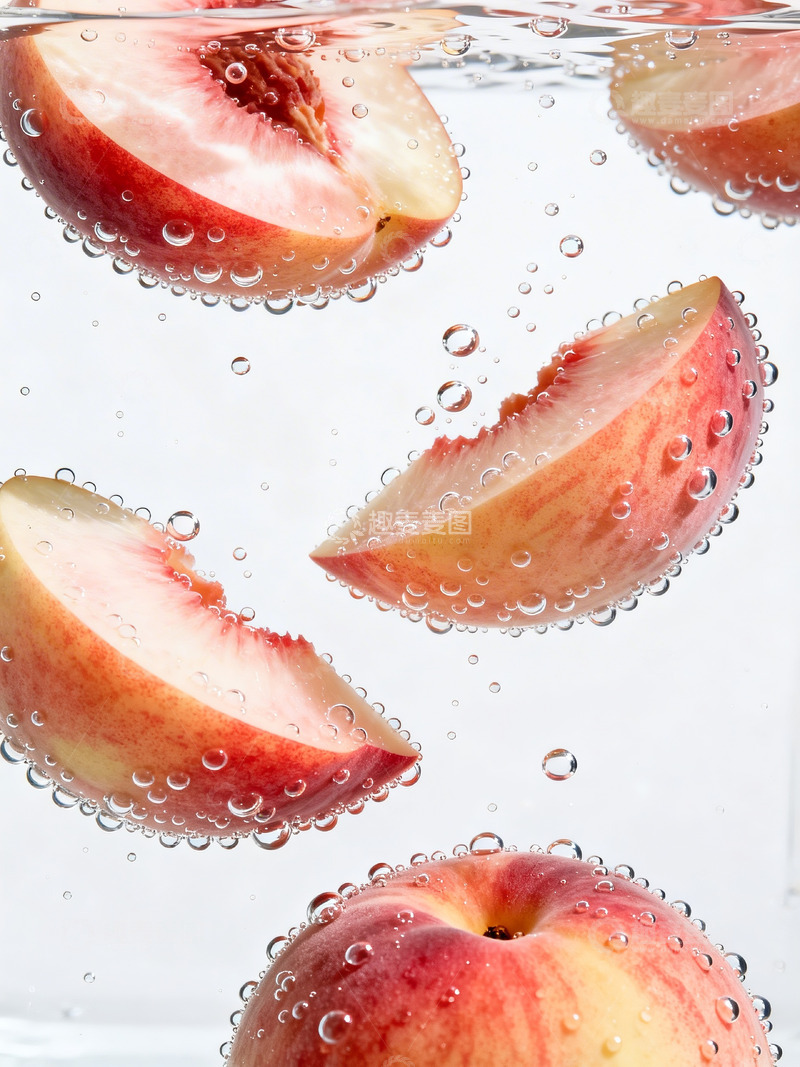 高清大图下载【趣麦麦图】新鲜水蜜桃摄影3
