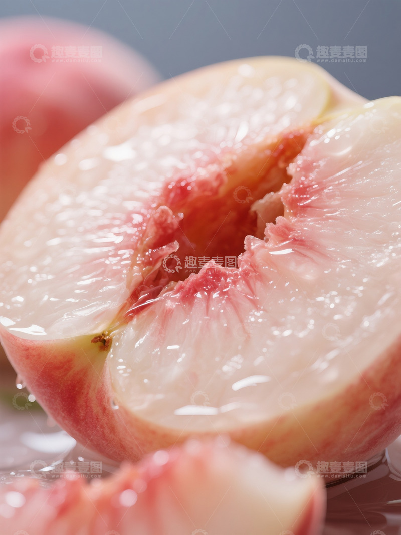 高清大图下载【趣麦麦图】新鲜水蜜桃摄影2