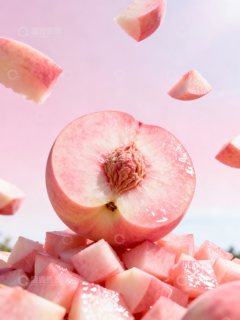 高清大图下载【趣麦麦图】新鲜水蜜桃摄影14
