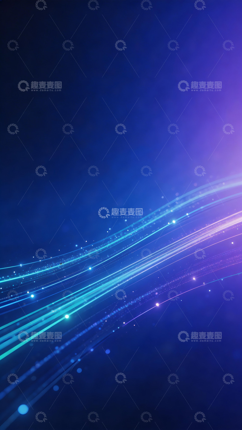 高清大图下载【趣麦麦图】未来科技感kv背景5