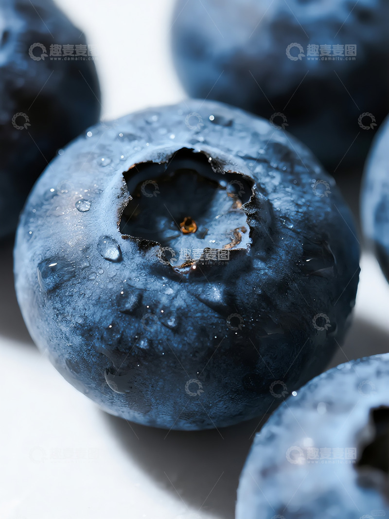高清大图下载【趣麦麦图】蓝莓的特写摄影5