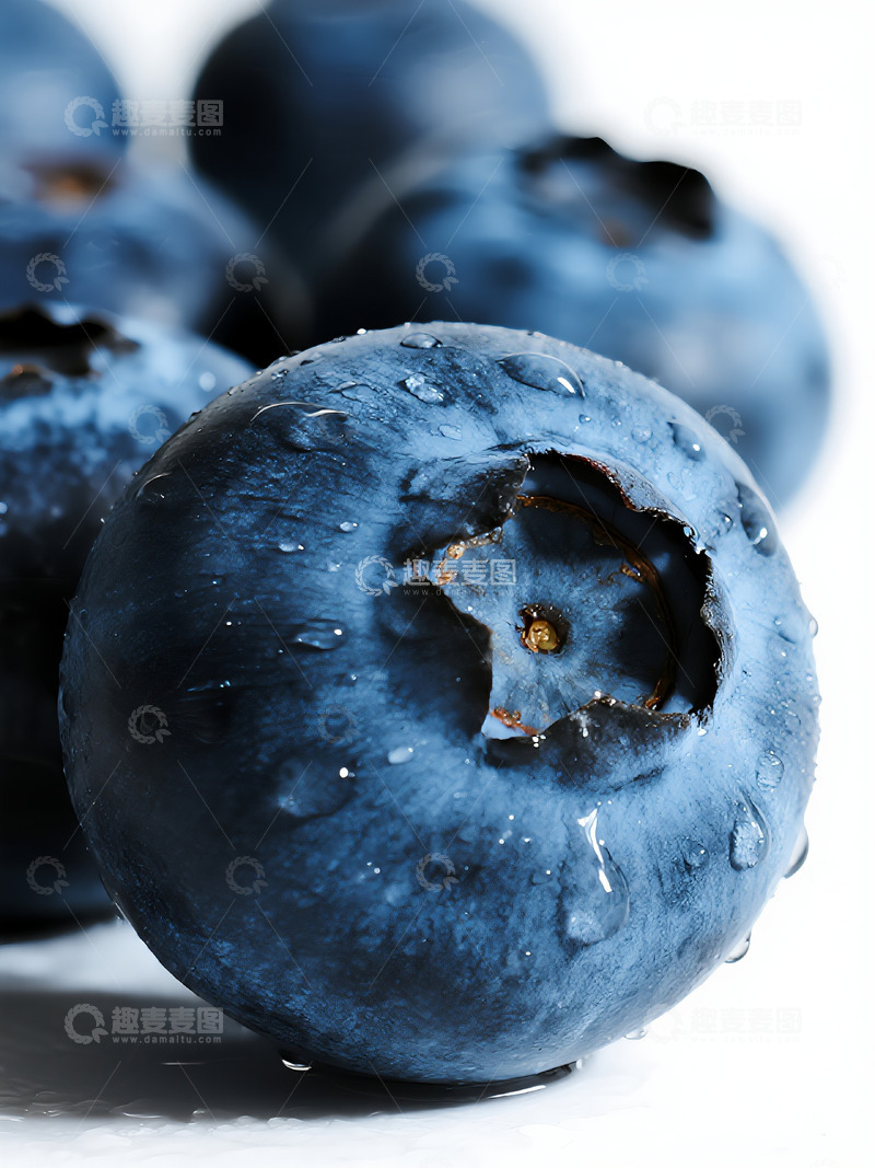 高清大图下载【趣麦麦图】蓝莓的特写摄影7