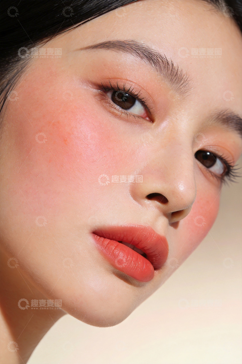 高清大图下载【趣麦麦图】美妆模特局部特写3