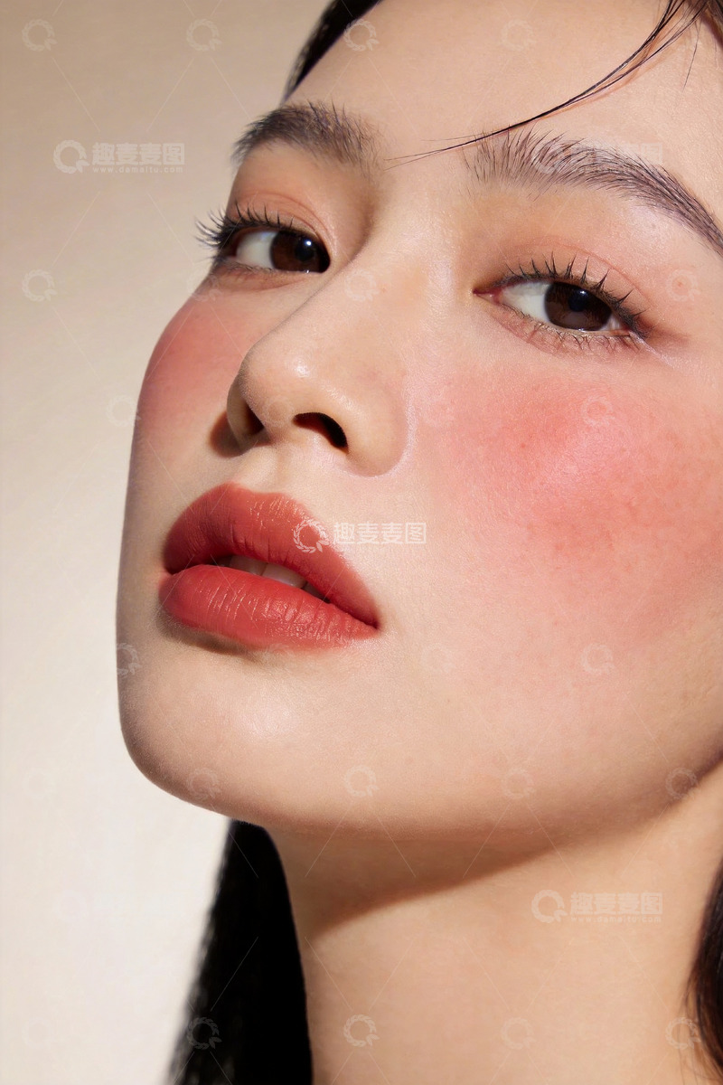 高清大图下载【趣麦麦图】美妆模特局部特写1