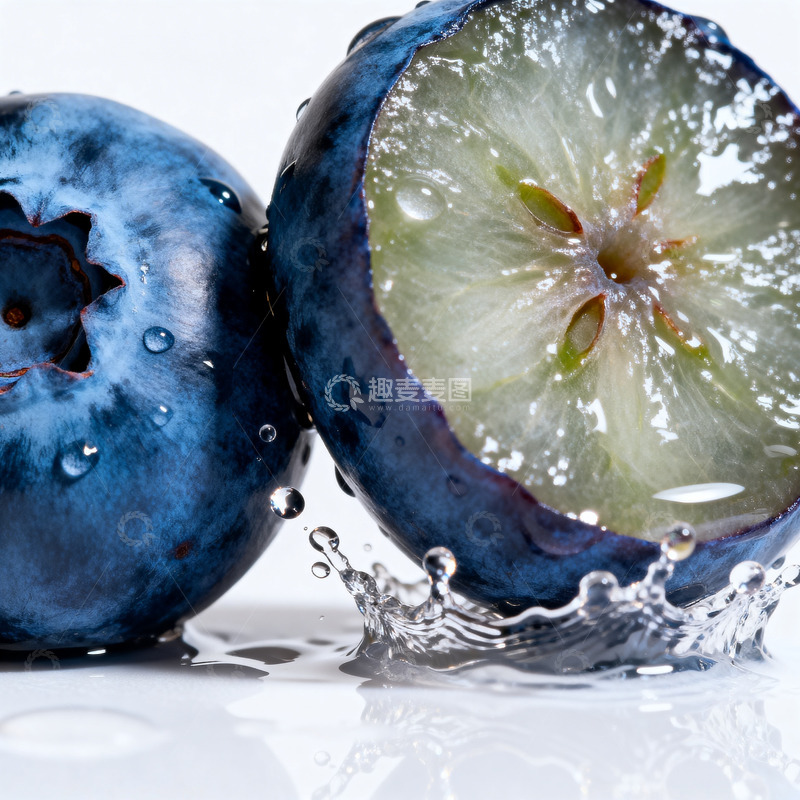 高清大图下载【趣麦麦图】蓝莓的特写摄影10