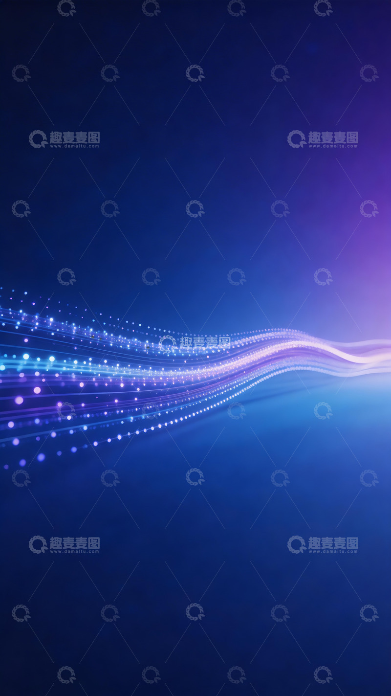高清大图下载【趣麦麦图】未来科技感kv背景7