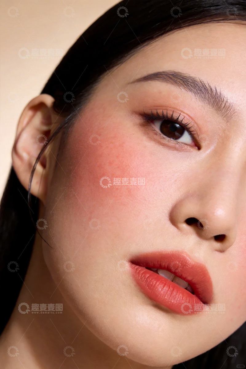 高清大图下载【趣麦麦图】美妆模特局部特写5