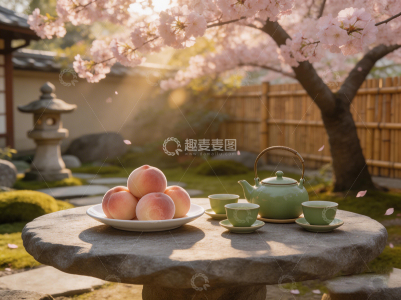 高清大图下载【趣麦麦图】日式庭院茶点风光摄影