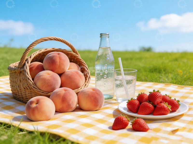 高清大图下载【趣麦麦图】夏日野餐水果静物写真