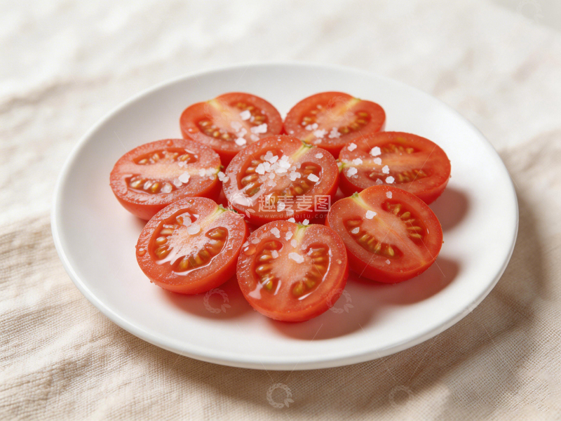 高清大图下载【趣麦麦图】简约番茄切片美食摄影