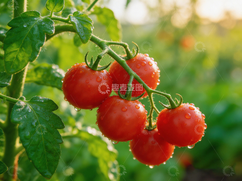 高清大图下载【趣麦麦图】田园风光番茄果实特写摄影图片