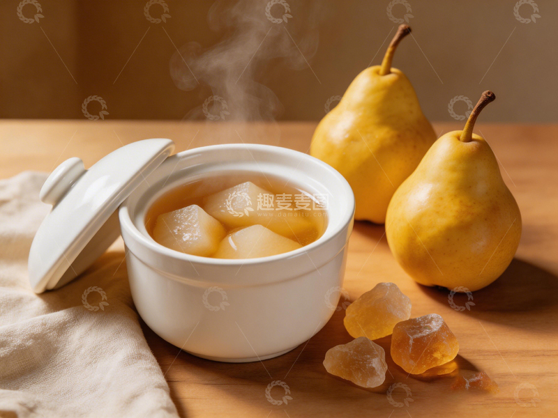 高清大图下载【趣麦麦图】温馨梨汤甜品静物摄影