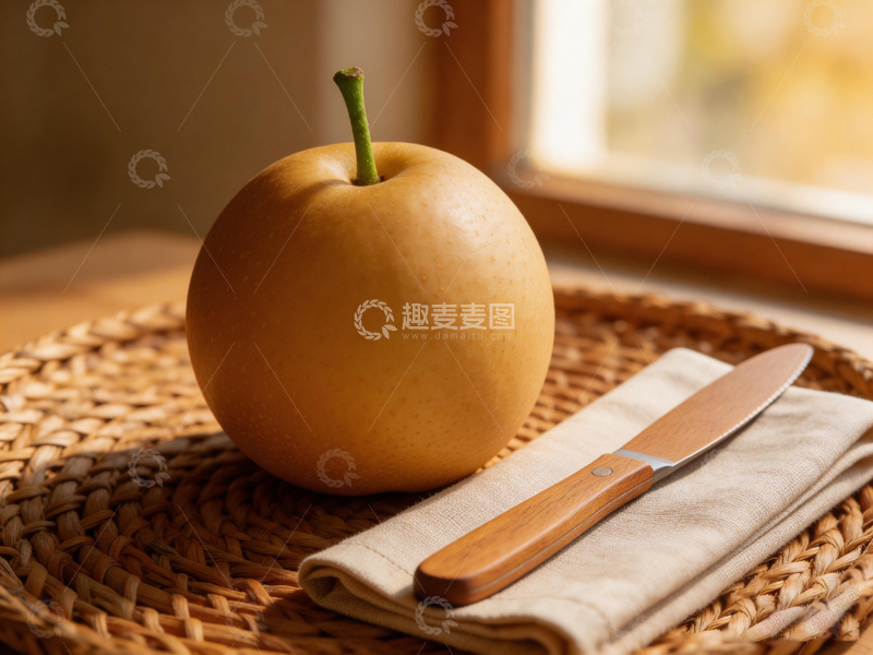 高清大图下载【趣麦麦图】温馨苹果餐盘静物摄影