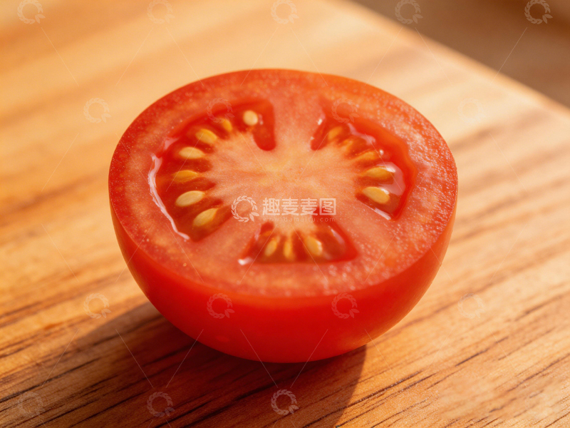 高清大图下载【趣麦麦图】新鲜红番茄特写食材摄影