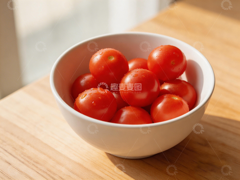 高清大图下载【趣麦麦图】简约风格新鲜番茄美食摄影
