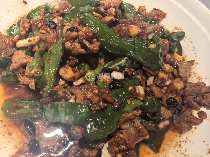高清大图下载【趣麦麦图】家常炒菜青椒炒肉