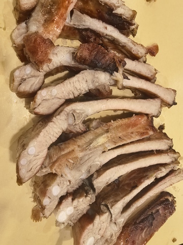 烤肉美食美味佳肴肉片金黄诱人