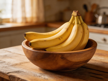 自然风厨房香蕉摄影图